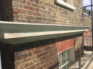 Stone repair cornice London Mision